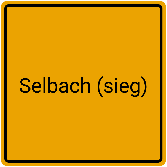 Meldebestätigung Selbach (Sieg)